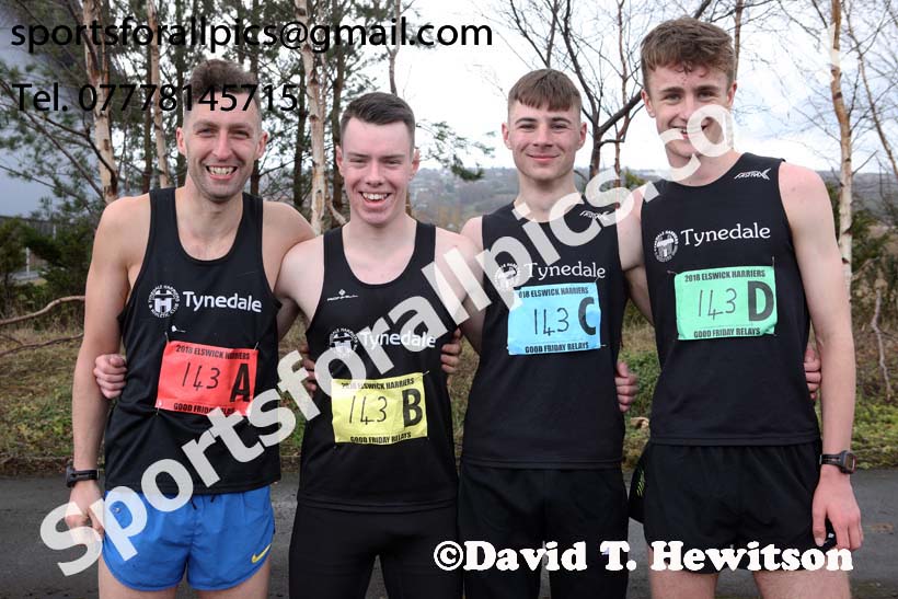 Senior mens Good Friday Elswick Harriers Relay, Newburn, Newcastle. Photo: David T. Hewitson/Sports for All Pics